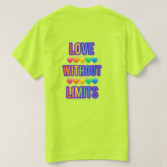 love without limits romantic quote love typT-Shirt T Shirt (Design baksida)