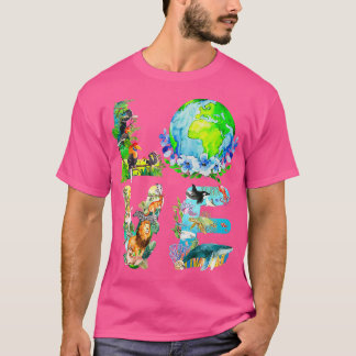 Love World Earth Day 2022 Planet Environmental Ani T Shirt