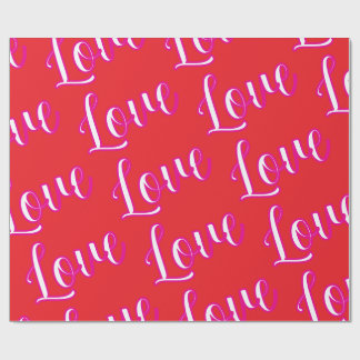 "Love" Wrapping Paper Presentpapper