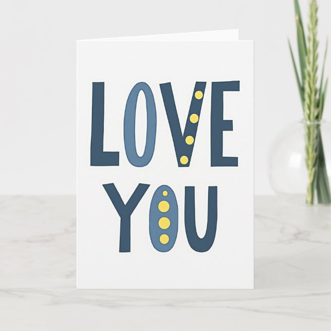 Love You Always Greeting Card Kort (Framsida)