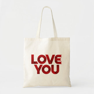 Love You – Bold Romantic Typography Tygkasse