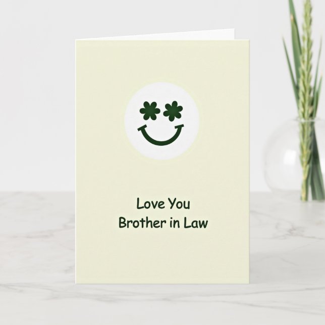 Love You Brother In Law Card Kort (Framsida)