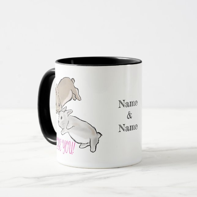 Love you bunnies  mugg (Framsida vänster)
