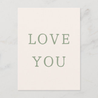 Love You Card. Vykort
