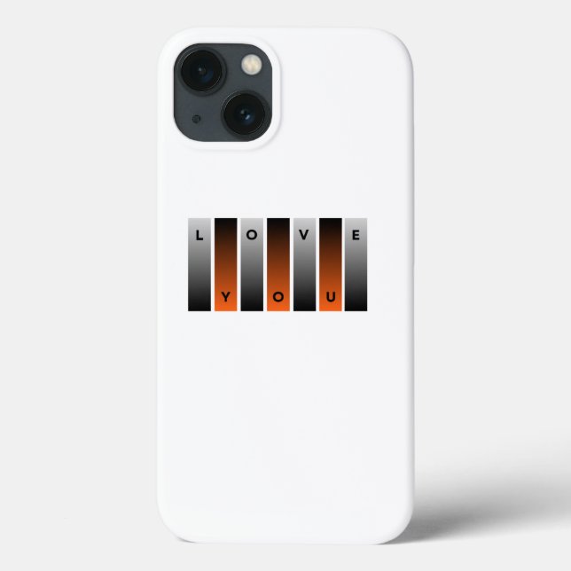 Love you citat typografi iphone 13 fodral (Baksida)