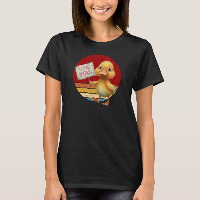 Love You Ducky T Shirt (Framsida)