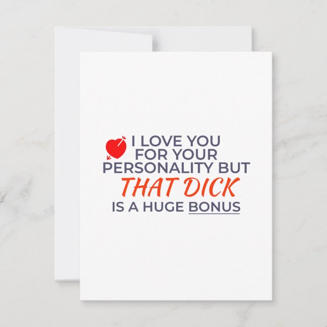 Love You For Personality But Dick Is Huge Bonus (Framsida)