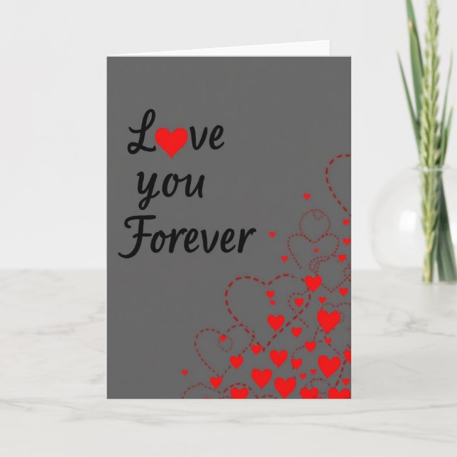 Love You Forever Art Card Kort (Framsida)