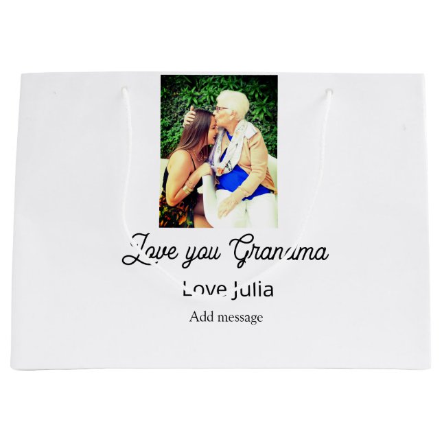 Love you Grandma photo name love message grandkids (Framsidan)