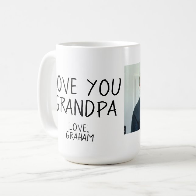 Love You Grandpa Mug Kaffemugg (Framsida vänster)