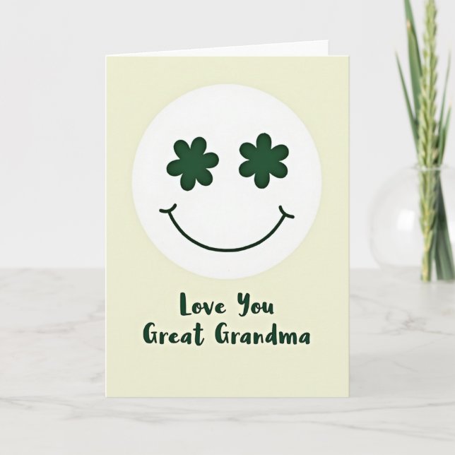 Love You Great Grandma Card Kort (Framsida)