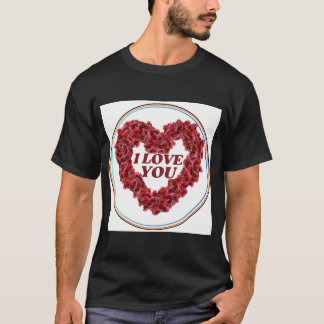 Love You Heart Grafisk T-Shirt