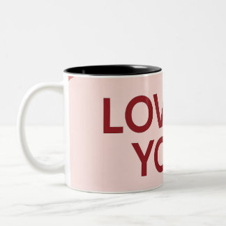 "LOVE YOU" Kaffe Mugg