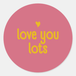Love You Klistermärke - Bloom & Stick