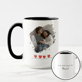 Love You Latte Alla hjärtans dag Foto Personlig Mugg