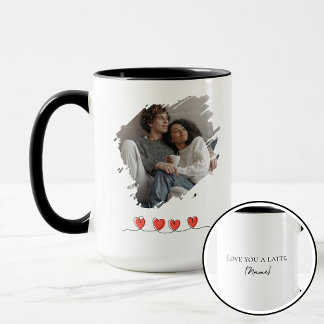 Love You Latte Valentine's Day Photo Personalized Mugg