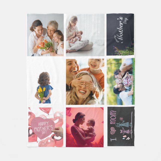 Love you Mom Fleecefilt (Framsidan)