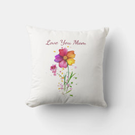 Love You Mom Floral – Mother’s Day Gift Kudde
