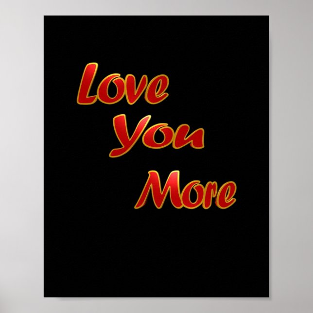 Love You More Balanced Visual Design  Poster (Framsidan)
