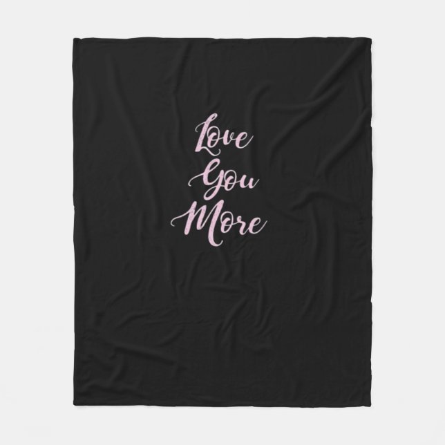 Love You More Classic Appeal  Fleecefilt (Framsidan)