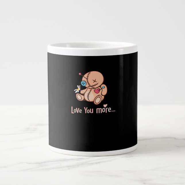Love You More Minimal Design  Jumbo Mugg (Framsidan)