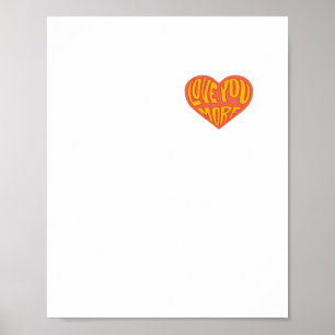 Love You More Rent Layout Stil Poster