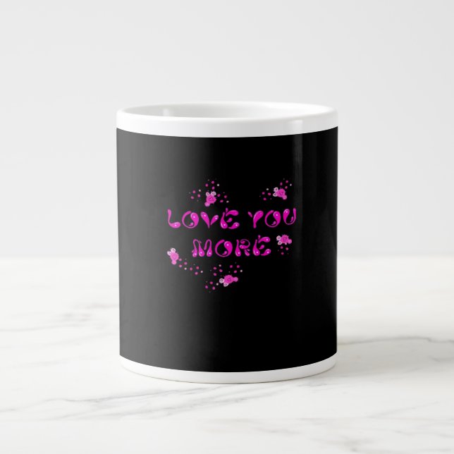 Love You More Visual Style  Jumbo Mugg (Framsidan)