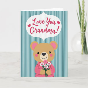 Love You Mormor Björn Kort
