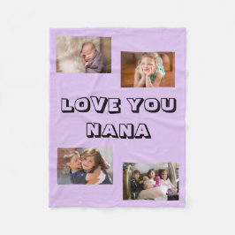 Love You Nana 4 foto Lila Fleecefilt