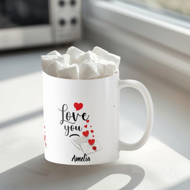 Love You Personalized Mug Kaffemugg (Skapare uppladdad)
