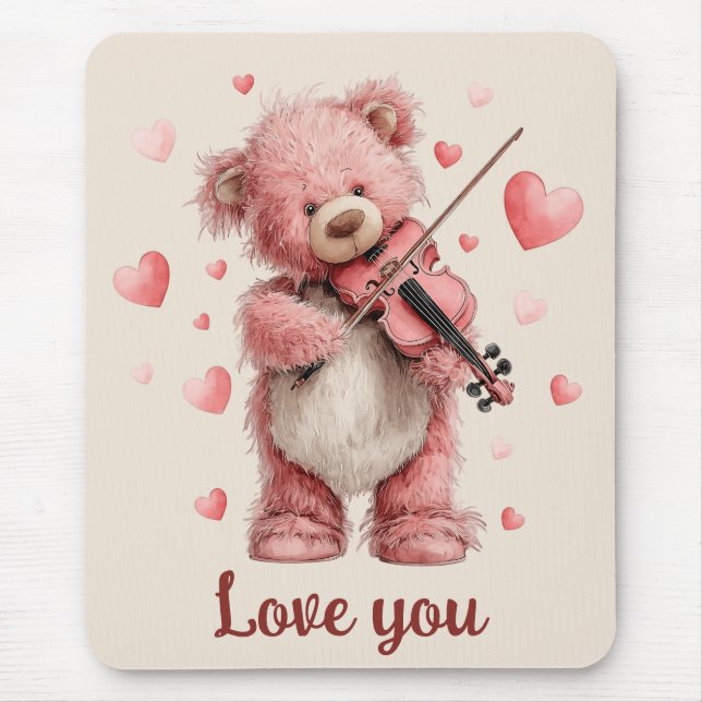 Love You Teddy with Violin Musmatta (Framsidan)