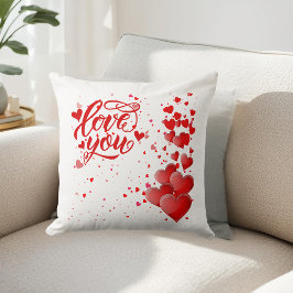 Love You Throw Pillow Kudde