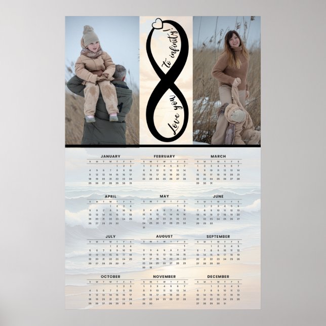 “Love you to infinity” – Custom Calendar Poster (Framsidan)