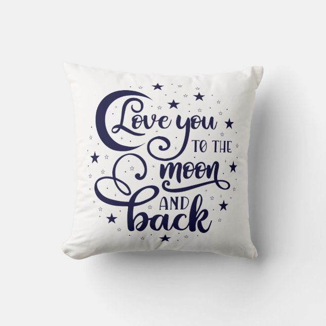 Love You to the Moon and Back Kudde (Framsida)