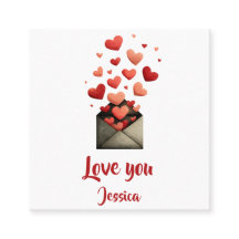 Love You Valentine Kuvert Design