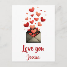 Love You Valentine Kuvert Design