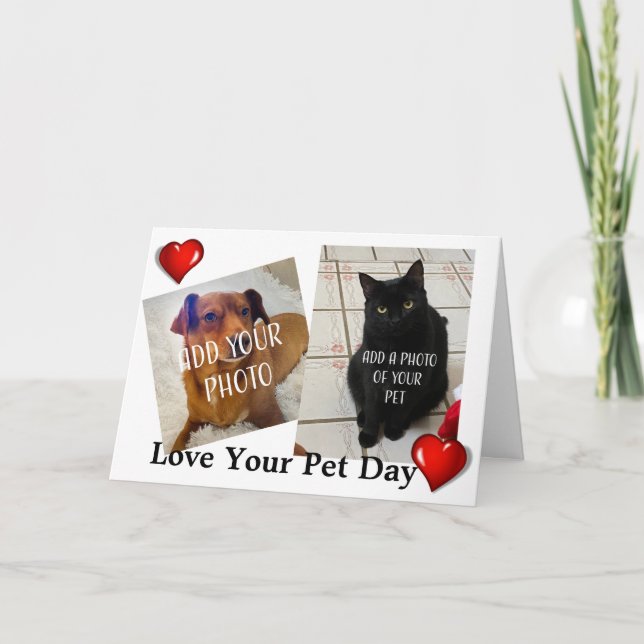 Love Your Pet Day Kort (Framsida)