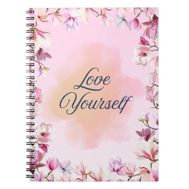Love Yourself Elegant Notebook Anteckningsbok (Framsidan)