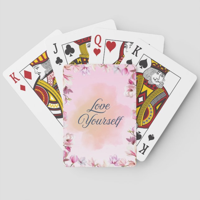 Love Yourself Playing Cards Casinokort (Baksidan)