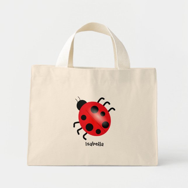 Loveable nyckelpiga mini tygkasse (Framsidan)