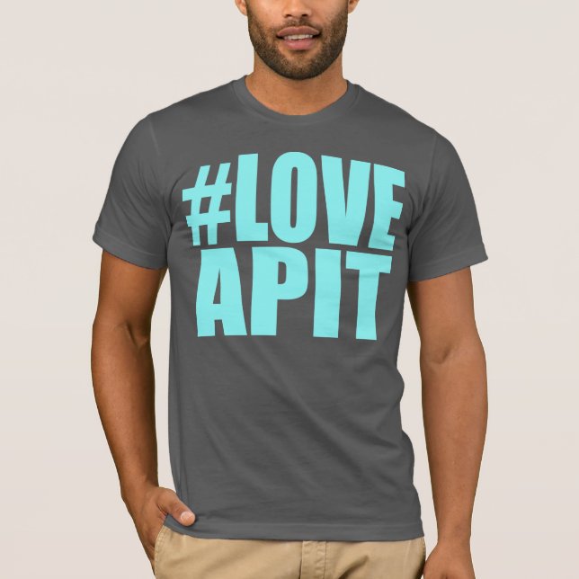 #LOVEAPIT Manar Blue T-Shirt- ANDRA TILLGÄNGLIGA F T-shirt (Framsida)