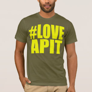#LOVEAPITmanar gula T-Skjorta ANNAN FÄRGNYTTA T-shirt