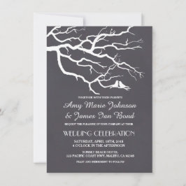 Lovebird chalkboard bröllopsinbjudan lovebird4 inbjudningar