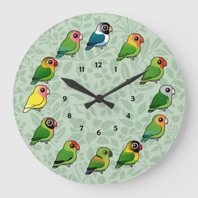 Lovebird Clock Stor Klocka (Framsida)
