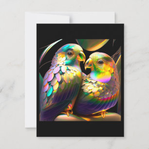 LOVEBIRD/FÄRGFUL LOVEBIRD ANTECKNINGSKORT