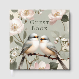 LoveBird Floral Engagement Party Guest Book Gästböcker