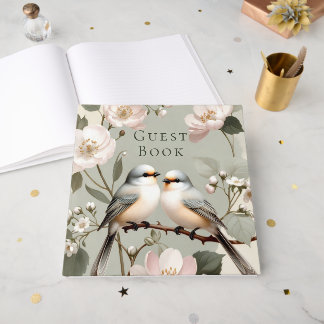 LoveBird Floral Engagement Party Guest Book Gästböcker
