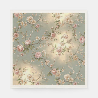 LoveBird Floral Luncheon Napkin Pappersservett