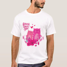 "Lovebird Forever" - Hans och Hers Valentine T Shirt