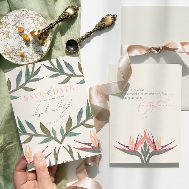 Lovebird i Paradise Spara Datumet (Skapare uppladdad)